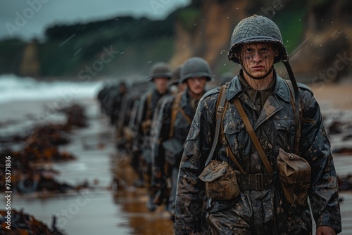 The anniversary of the Allied landings in Normandy. The landing of the Allied troops. Military actions © Александр Лобач