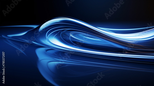 3D high-tech ground glass bending abstract art background
