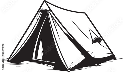 Escape to the Forest Indoors Tent Vector Illustration for Homebound Adventurers photo