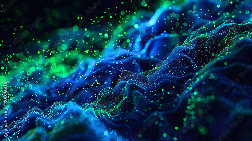 Blue-green wavy curve abstract background
Blue-green wavy curve abstract background