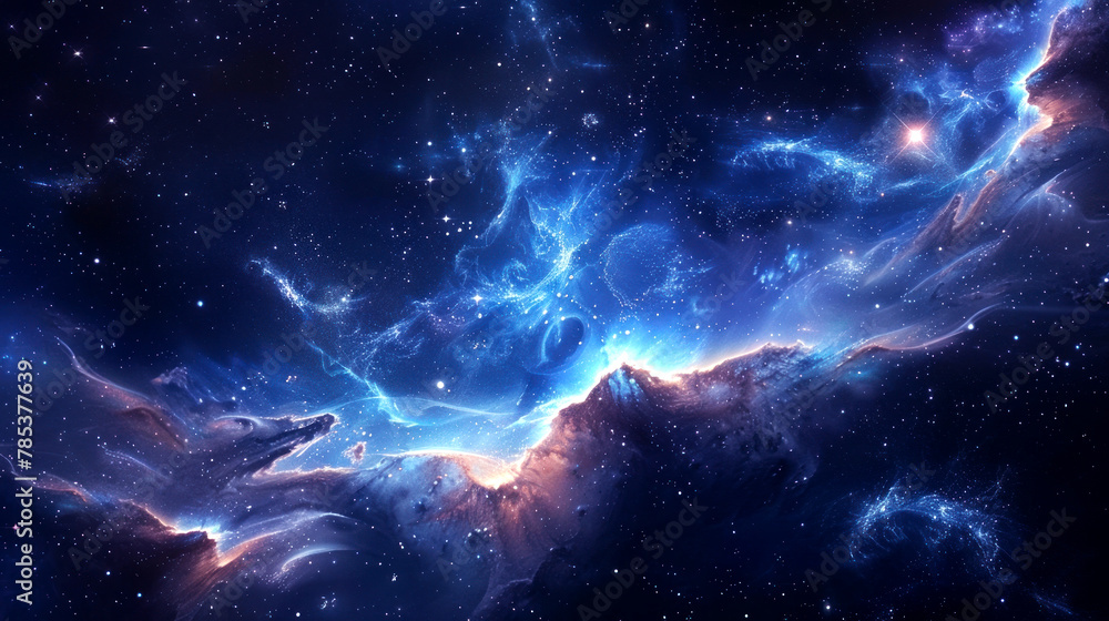 Fototapeta premium background field stars in deep space and galaxies