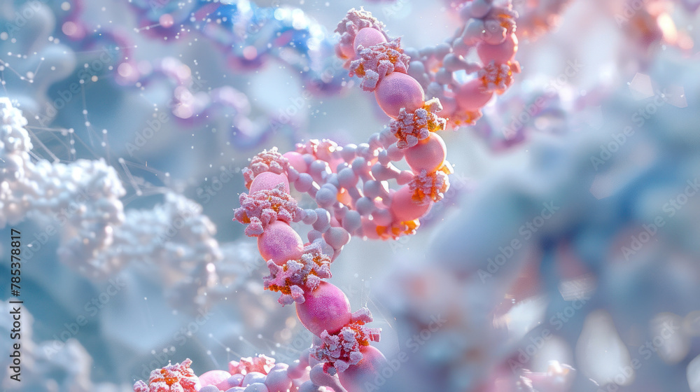 Abstract image of DNA spiral Abstract image of DNA spiral