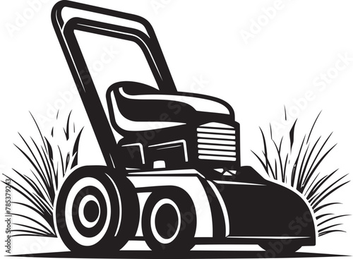 Edgy Lawn Mower Vector Image