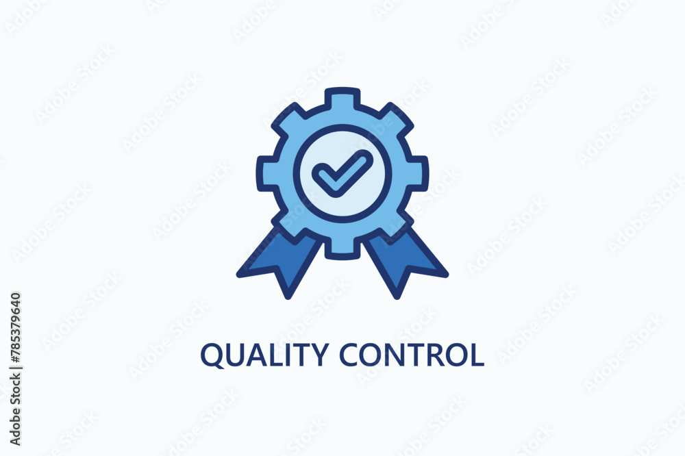 Quality control vector, icon or logo sign symbol illustration Quality control vector, icon or logo sign symbol illustration