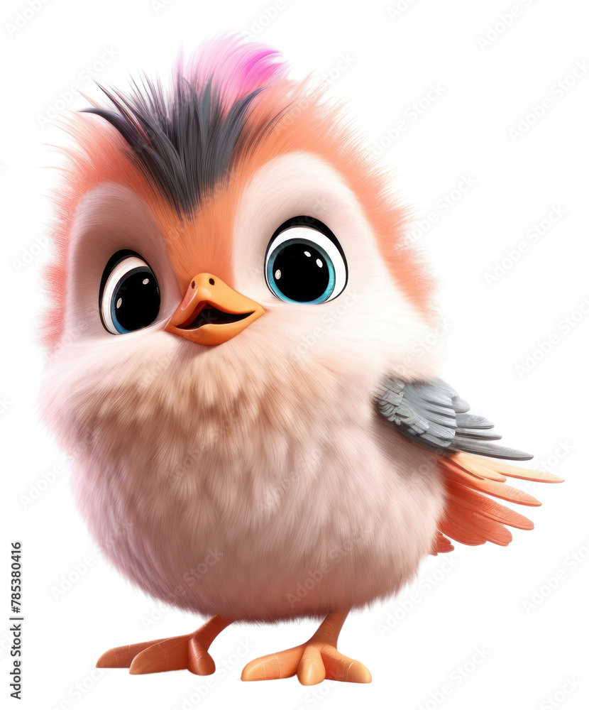 Fototapeta premium PNG Cartoon bird animal beak