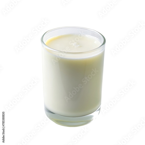 close-up of glass of milk