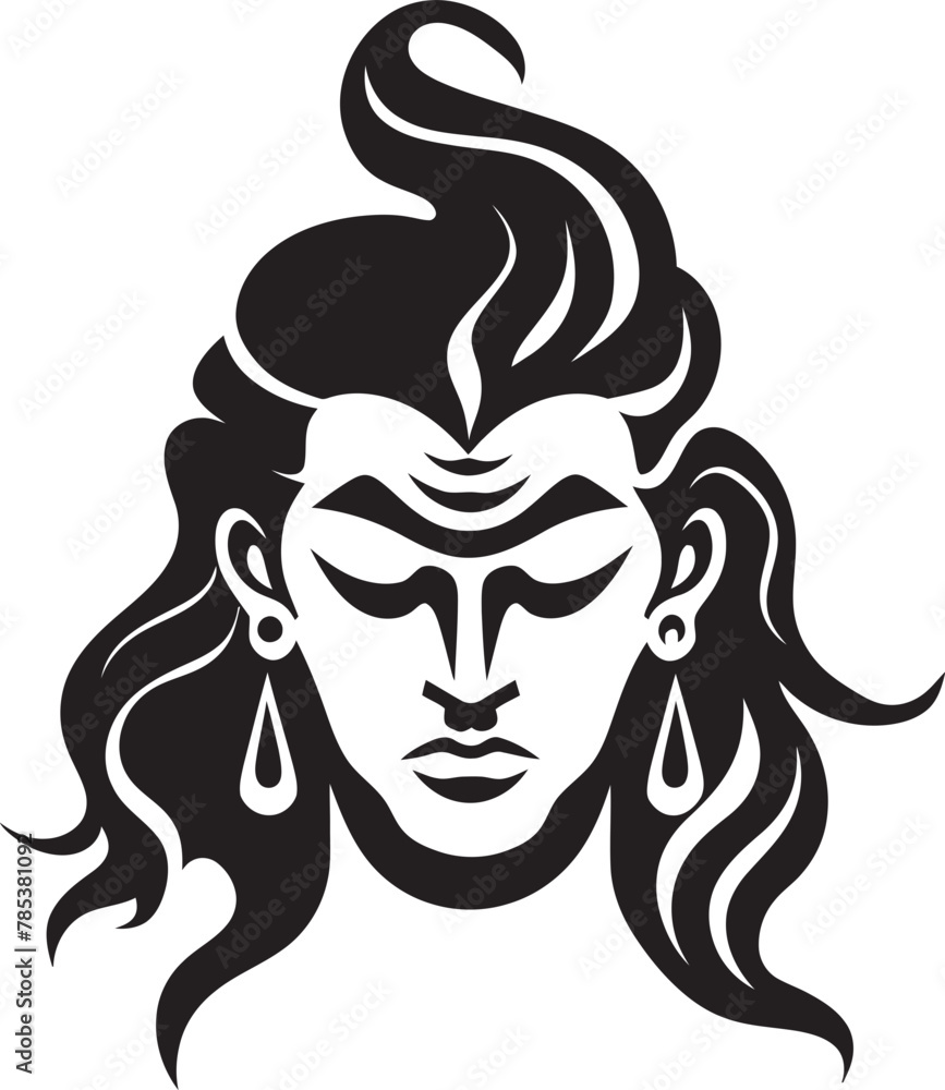 Shiva, The Destroyer Vector Image