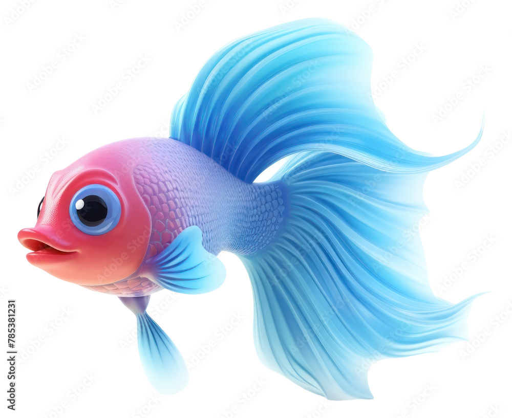 Fototapeta premium PNG Fish goldfish cartoon animal