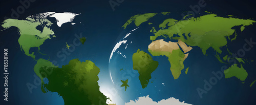 Earth Day Arts: Creative Flat Vector Illustration to Advocate for the Planet, Isolated on White