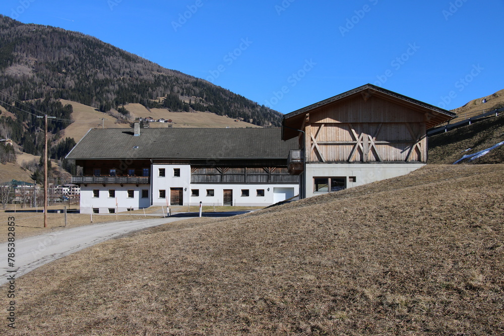 Fototapeta premium alpine village in the mountains