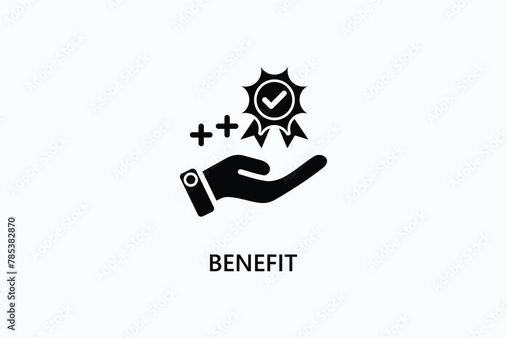 Benefit vector, icon or logo sign symbol illustration Benefit vector, icon or logo sign symbol illustration
