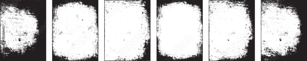 Fototapeta premium Grunge Urban Backgrounds set.Texture Vector.Dust Overlay Distress Grain ,Simply Place illustration over any Object to Create grungy Effect .abstract,splattered , dirty, texture for your design.