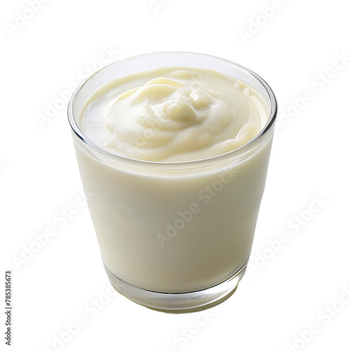 close-up of glass of milk