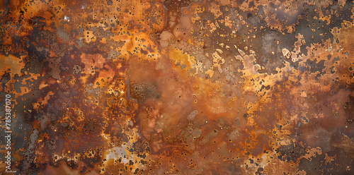 Grunge rusty orange brown metal steel background texture photo