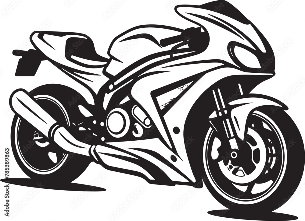 Motorcycle Vector Sketch Set Capturing the Essence of Riding Adventure