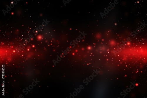 Red abstract glowing bokeh lights on a black background with space for text or product display