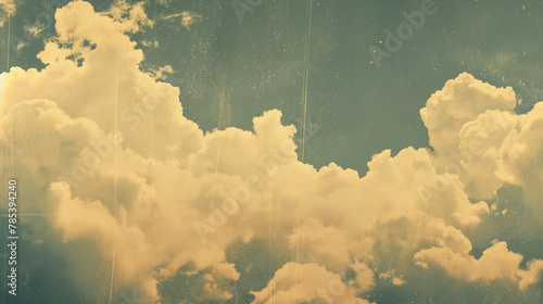 Vintage Retro Clouds Sky Background © vlntn