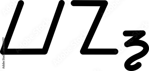 Illustration vector graphic of the name Van, sundanese script, unique font. Great for printing on your personal items