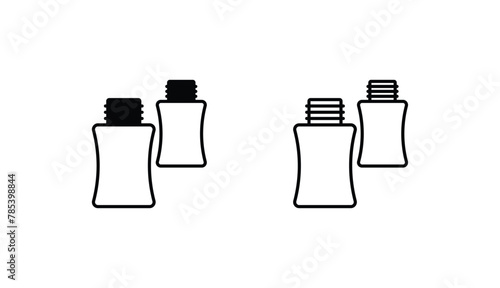 Mouthpiece icon design with white background stock illustration