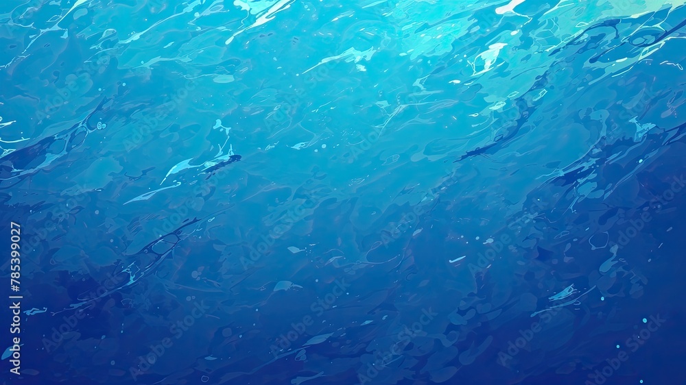 海中から見上げた水面_2 海中から見上げた水面_2