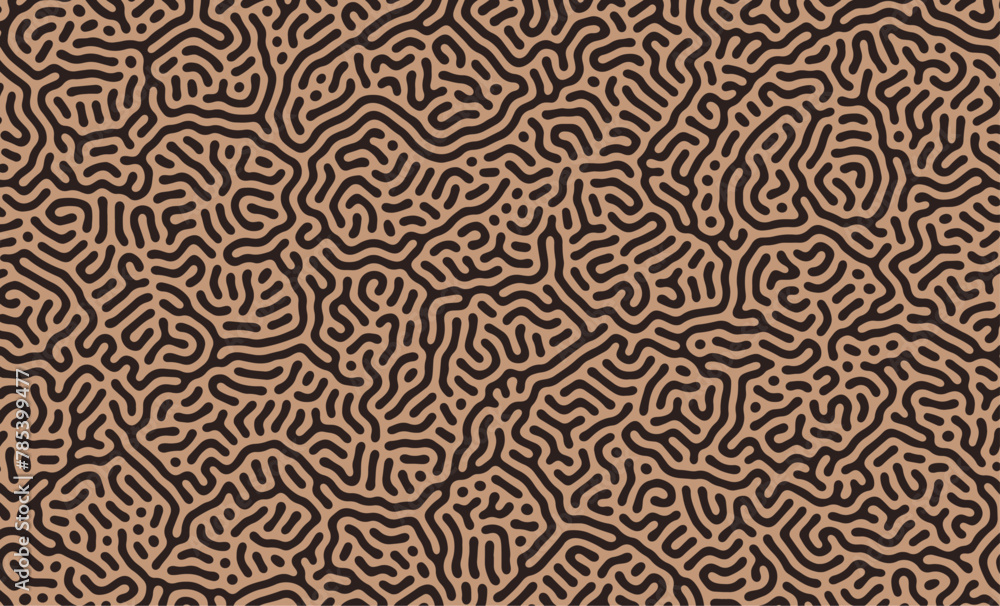 Orange turing lines organic shape patterns background design Orange turing lines organic shape patterns background design