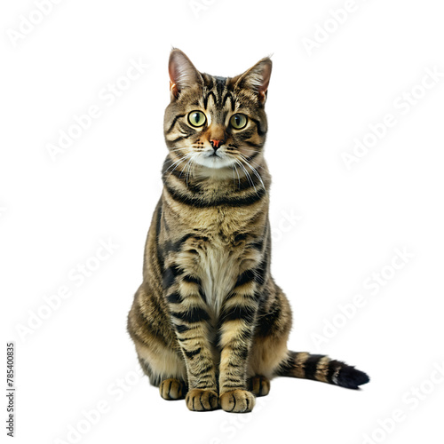 beautiful cat portrait isolated