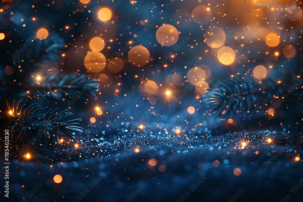 Dark Blue and Pink Glittering Lights with Dreamy Bokeh, banner, background for event invitation, New Year's or Christmas decoration, Party Time, Festival Holiday, Birthday, Space for text Dark Blue and Pink Glittering Lights with Dreamy Bokeh, banner, background for event invitation, New Year's or Christmas decoration, Party Time, Festival Holiday, Birthday, Space for text