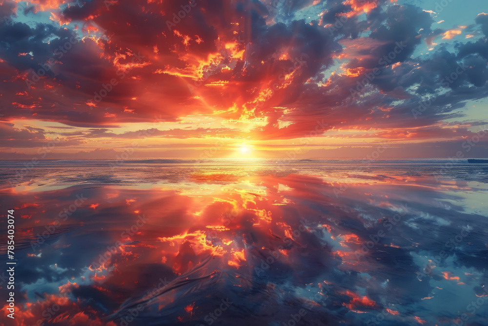 Obraz premium sky at sunset