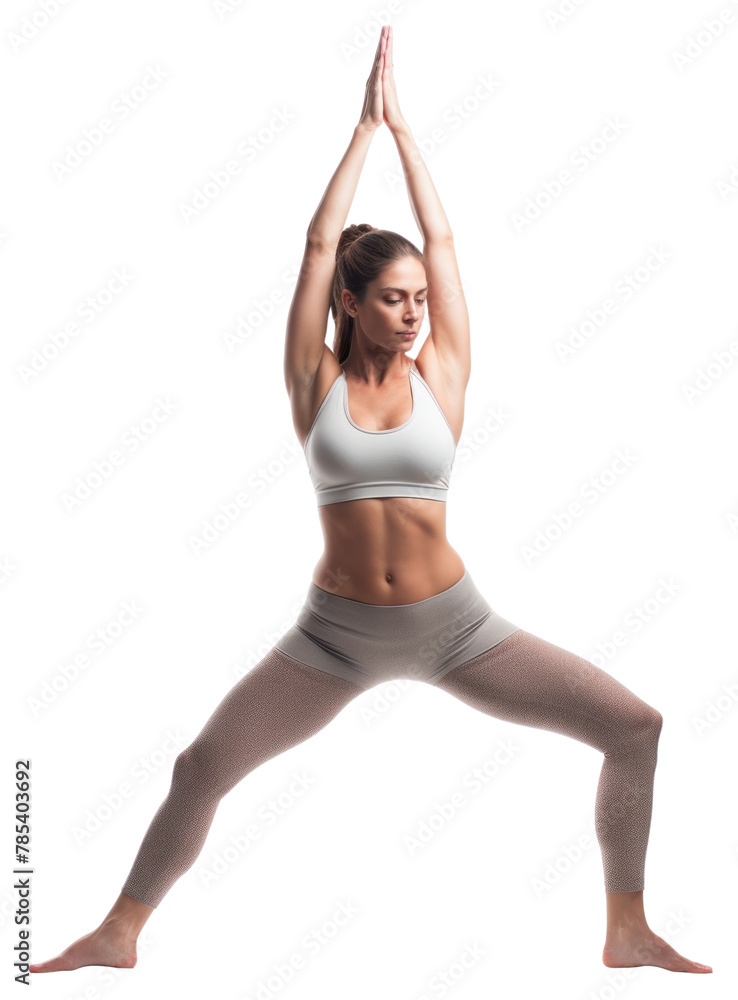 Obraz premium PNG Yoga sports adult woman