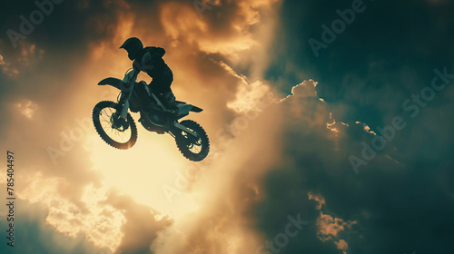 Man Performing stunt on Motorcycle