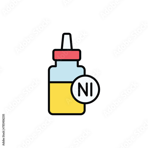 Nicotine icon design with white background stock illustration