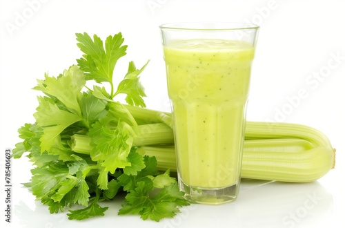 Celery smoothie glass