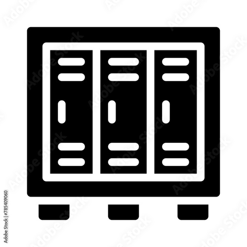 lockers glyph icon