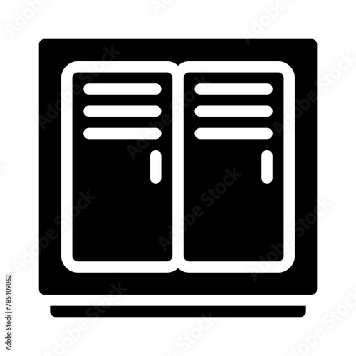 locker glyph icon