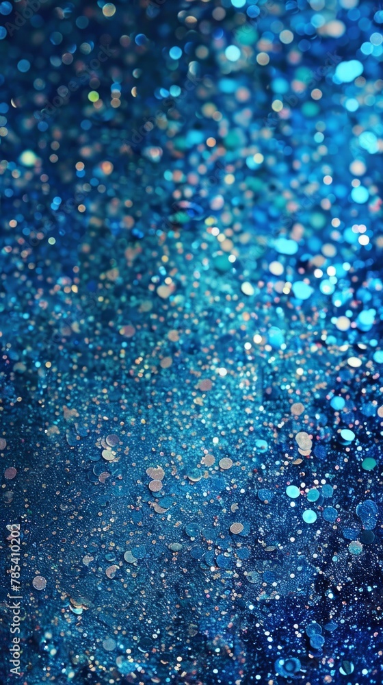 A blue background with lots of glitter A blue background with lots of glitter