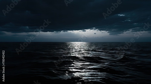 Moonlight in ocean copy UHD Wallpaper © Murtaza03ai