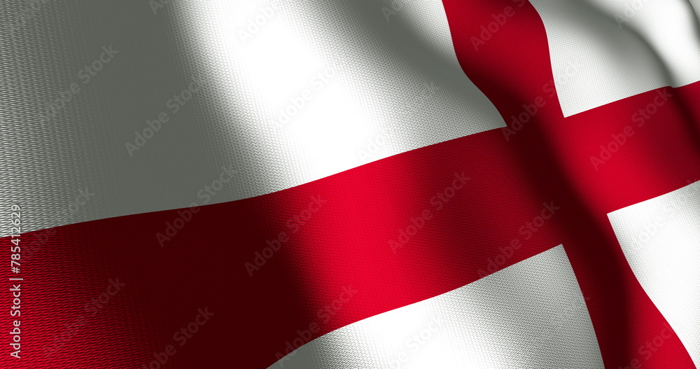 Fototapeta premium Image of waving flag of england