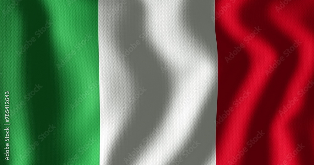 Naklejka premium Image of waving flag of italy