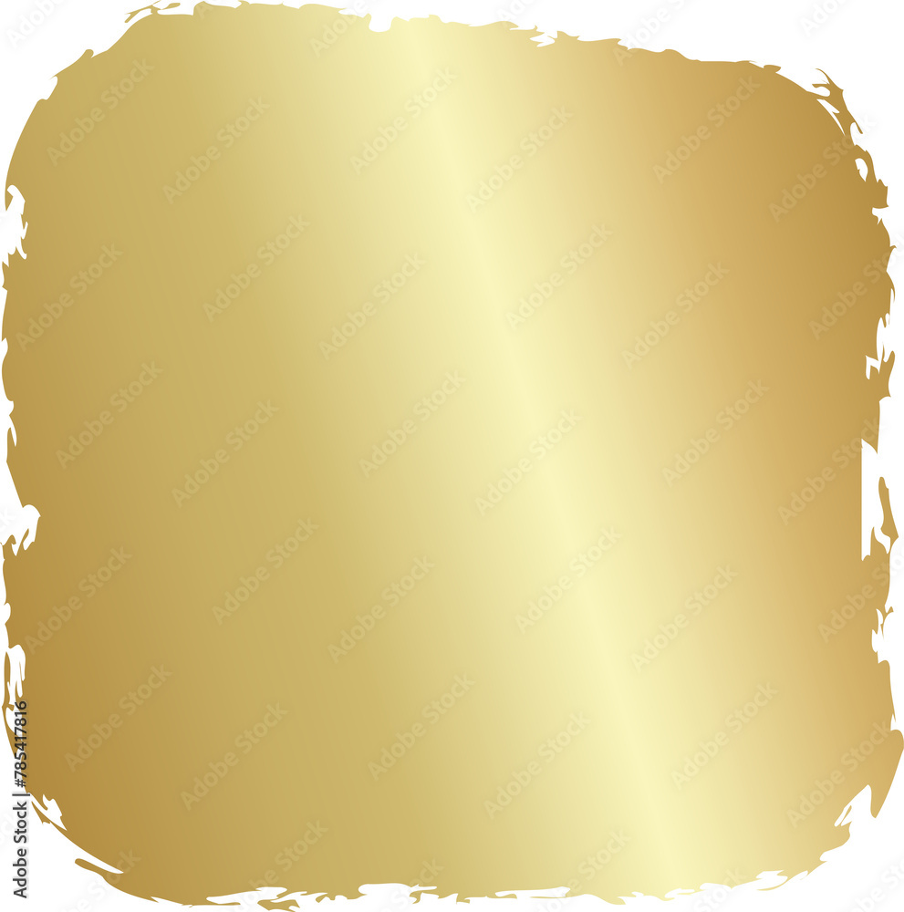 Rounded square golden frames. Luxury design Rounded square golden frames. Luxury design