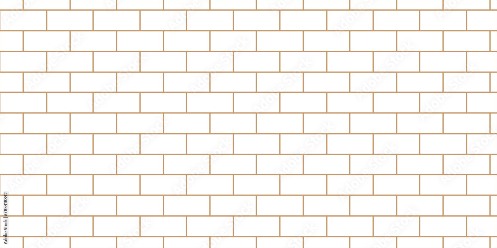 Fototapeta premium White brick wall background. architecture construction stone block brick wallpaper. seamless building cement concrete wall grunge background. 