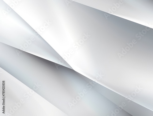 Silver and white background vector presentation design, modern technology business concept banner template