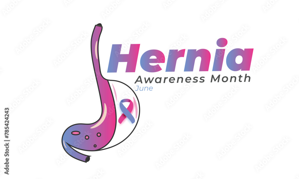 Hernia awareness month. background, banner, card, poster, template. Vector illustration. Hernia awareness month. background, banner, card, poster, template. Vector illustration.