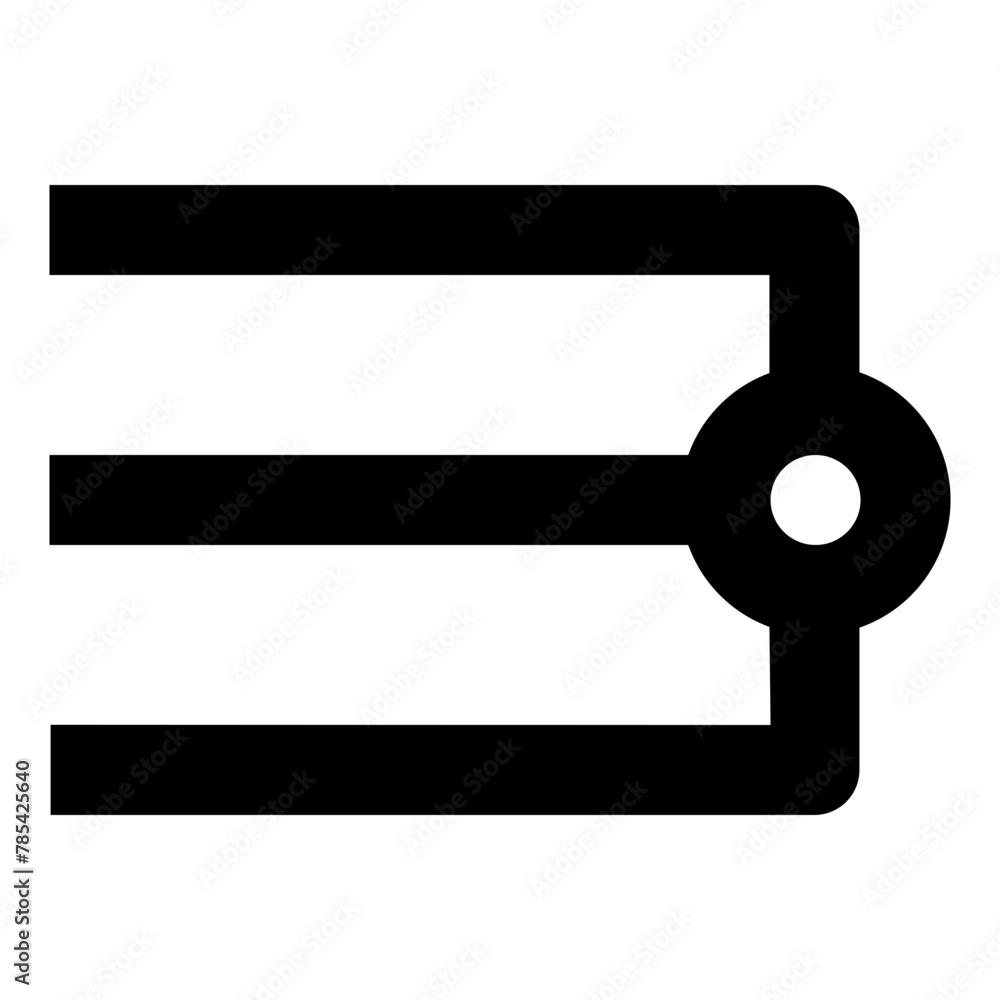 Fototapeta premium stroke edge butt cap line icon