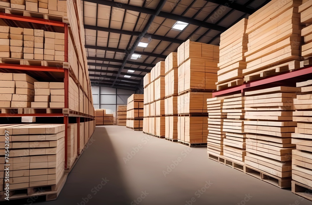 wood storage warehouse. lumber keeping wood storage warehouse. lumber keeping