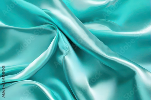 Wallpaper Mural Mint green silk satin fabric abstract background Torontodigital.ca