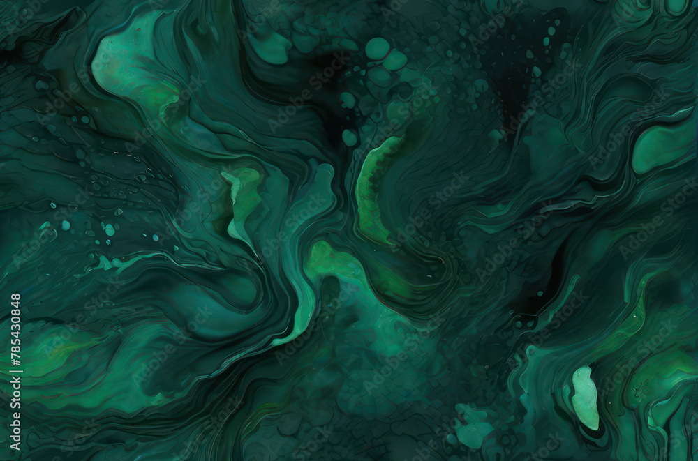 Black emerald green abstract background