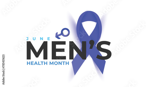 Men's health month. background, banner, card, poster, template. Vector illustration.