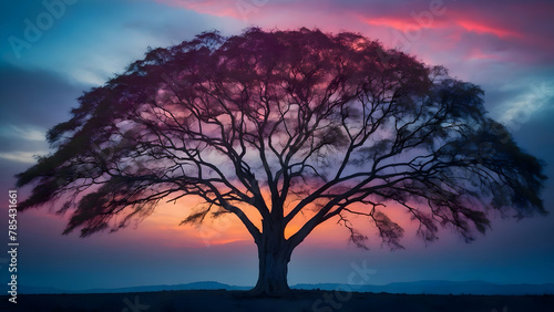 Tree and sunset 