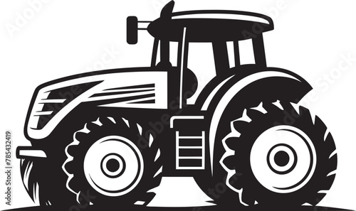 Pixel Ploughing Traktor Vector Representation