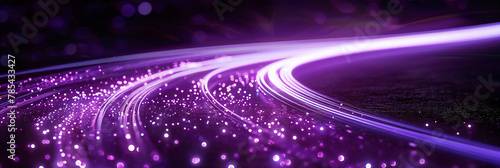 background with purple light trail wave effect
